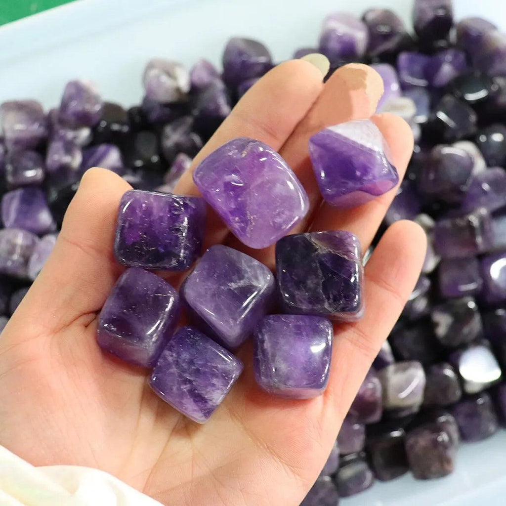 10pcs/Set Natural Quartz Chakra Healing Crystal Polished Tumbled Stone 4 Styles Stress Anxiety Relief Jewelry Gift for Wome