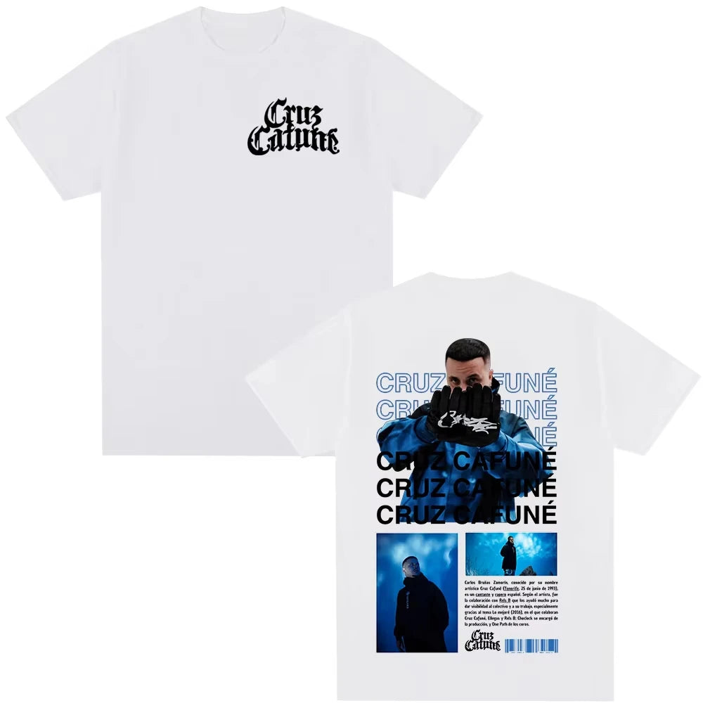 Cruz Cafune Hip Hop Album T-Shirt for Men and Women Casual Cotton Short Sleeve Streetwear Gift