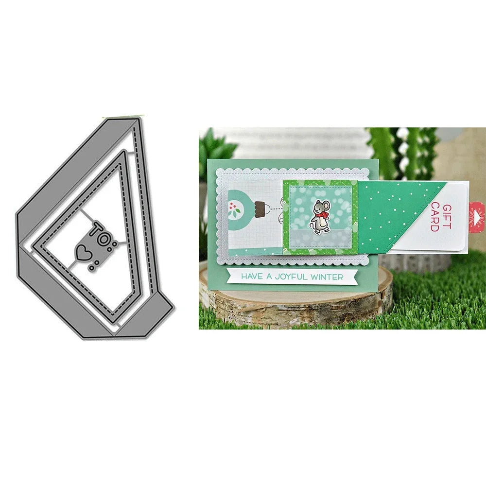 Meadow Backdrop Tiny Gift Box Add On Metal Cutting Dies Embossing Diecut for DIY Card Making Scrapbooking Crafting Supplies