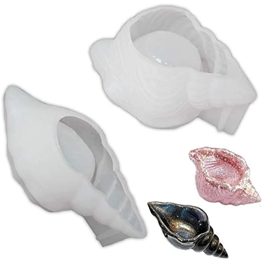 Silicone Conch Shaped Tray Mold Creative Sea Snail Epoxy Resin Casting Mold for Making Jewelry Tray Dishes Storage Home Decor Re