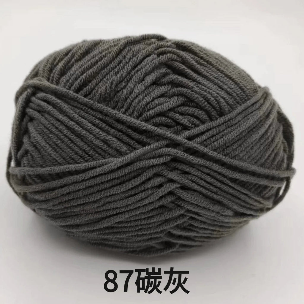 4ply Milk Cotton Knitting Yarn Set for Crochet Crafts and DIY Projects