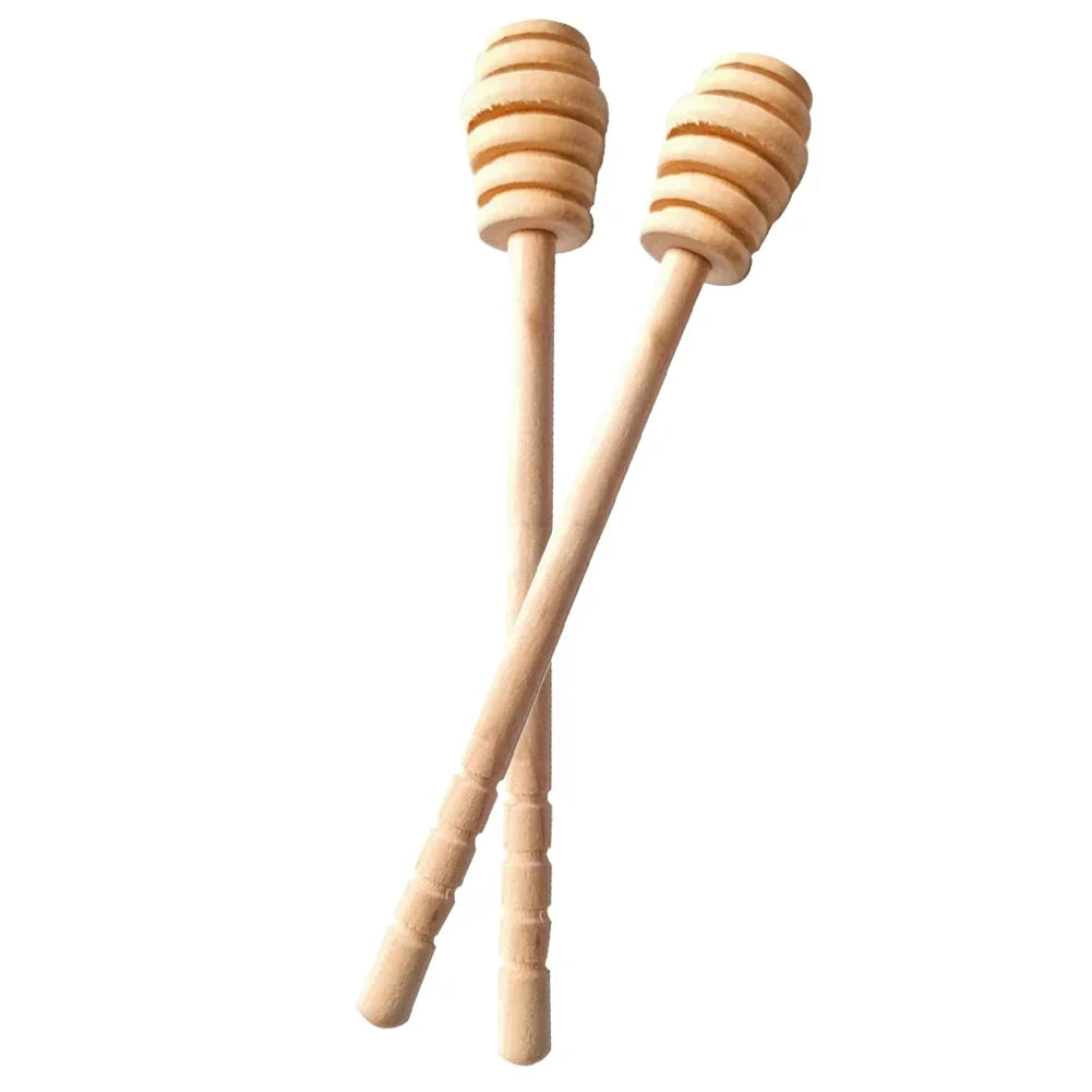 1/2/10Pcs Honey Scoop Stick Long Handled Wooden Honey Stirring Stick Multi-Purpose Kitchen Wooden Set Suitable for Wedding Party