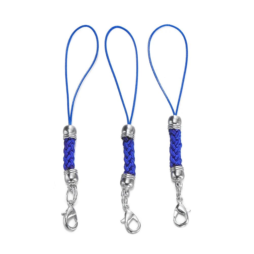 10/20pcs Keychain Rope with Lobster Clasp Jump Rings Lanyard Lariat Strap Cord For DIY Keyring Pendant Jewelry Making Supplies