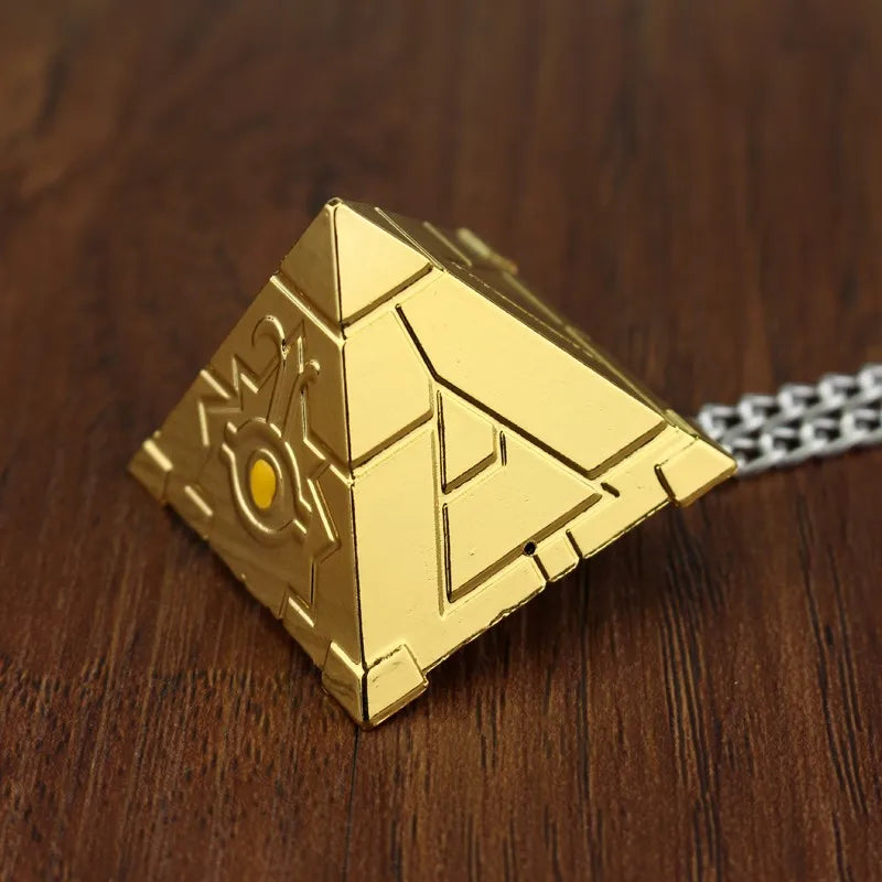 3D Anime Yu-Gi-Oh Necklace Millenium Pendant Jewelry Anime Yugioh Toy Cosplay Pyramid Egyptian Eye of Horus Necklace Key Buckle