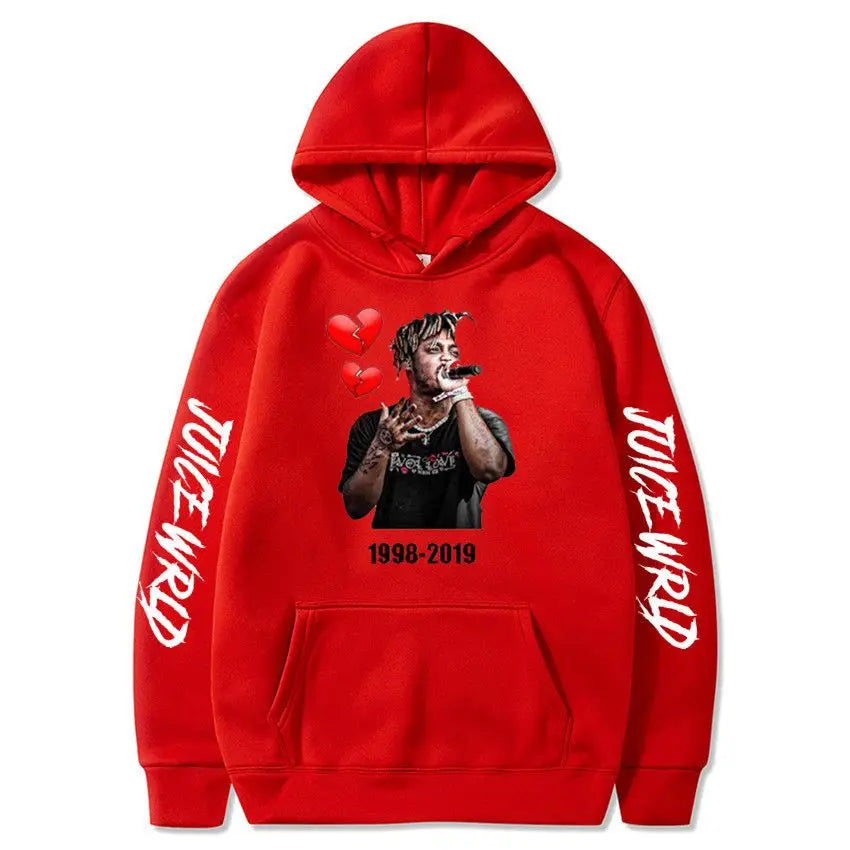 Rapper Juice Wrld 999 Letter Printed Hoodie Y2k Women's Casual Fashion Sportswear Autumn/Winter Hoodie Men's Women's Clothing