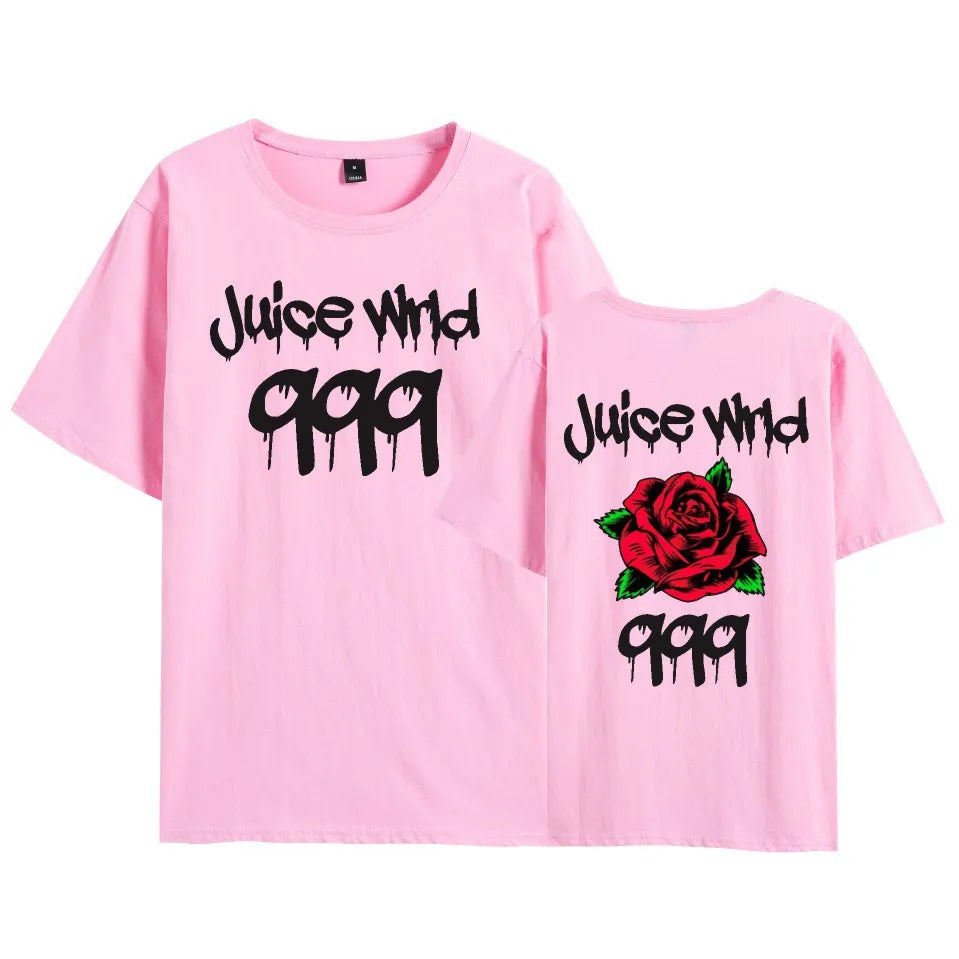 Rapper Juice Wrld 999 Short T Shirt Men's Women's Letter Printed Tshirts Y2k Casual Fashion Sportswear Summer Clothing