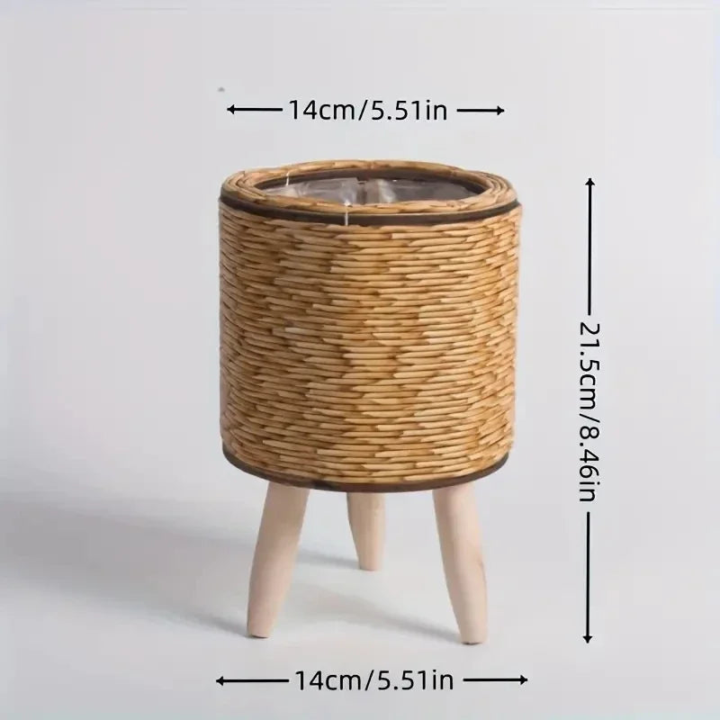 Creative Triangular Plastic Plant Stand - Perfect for Succulents & Small Plants, Desktop Flower Pot Holder