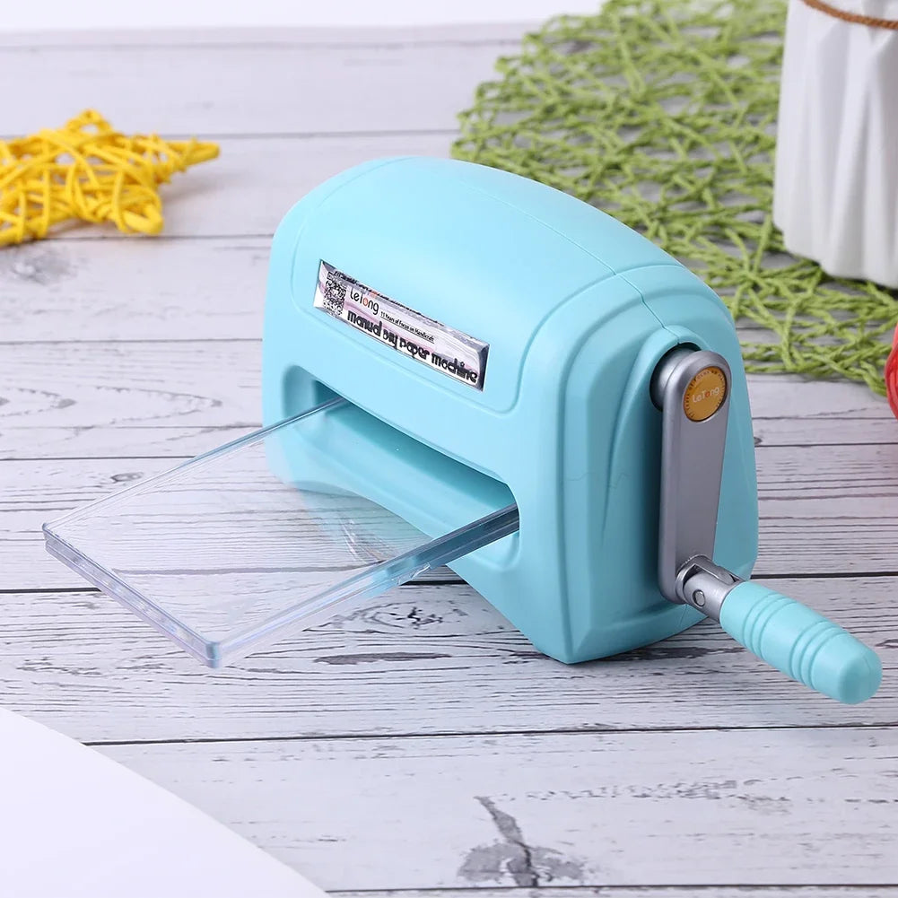 Craft Embossing Machine Portable Cutting Embossing Machine Practical Craft Tool with Plastic Backing Plate for Scrapbooking Card