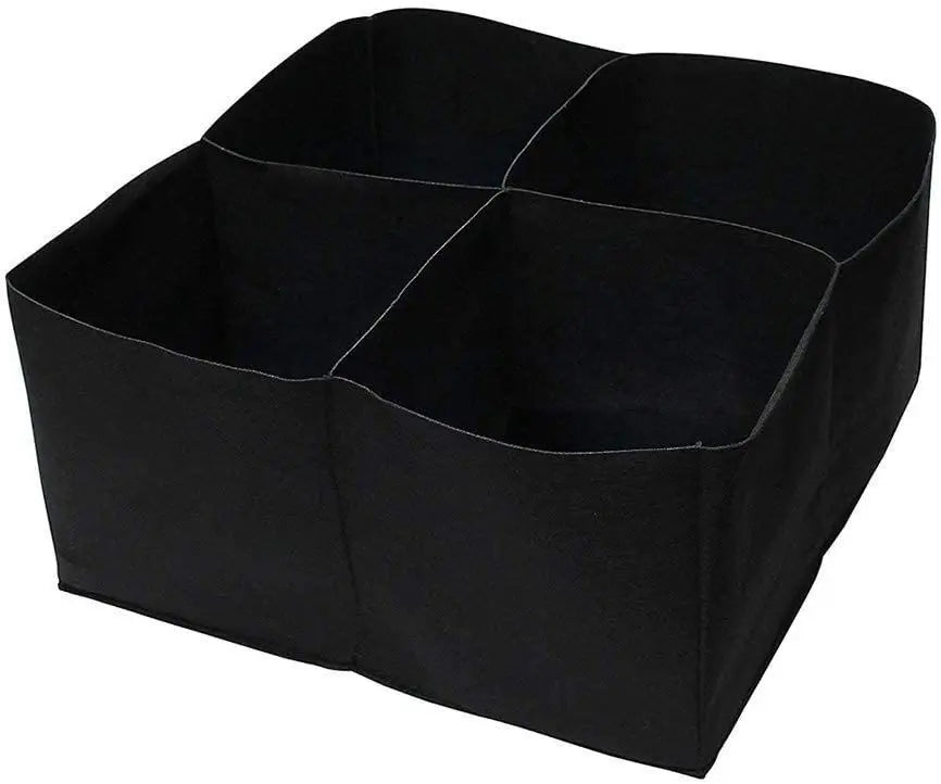 4/8 Grids Garden Raised Planting Bed Fabric Raised Garden Bed Square Felt Garden Flower Grow Bag Vegetable Planter Pots