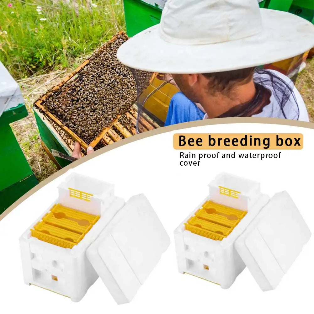 1-2Pcs Bee Hive Foam Beekeeping Box King Beehive Garden Bee Keeping Bee Tool Nest Case King Beehive Garden Bee Keeping Bee Boxes