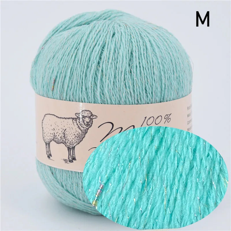 100 Percent Wool Yarn for Knitting Lightweight Crochet Thick Thread Hand Knitted Mohair Sweater Merino Wool 50g