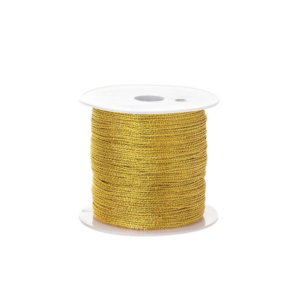 0.4mm 50m Crafts Nylon Cord For Jewelry Making Beading Braided Nylon Satin String for Bracelets Rattail Trim Chinese Knot