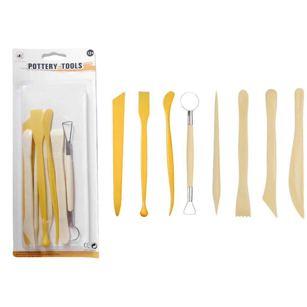 8-piece set of clay plastic sculpture shaping tools