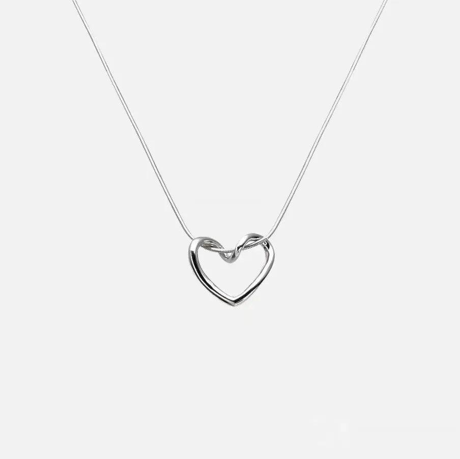 Fashionable Geometric Ring Zircon Temperament Necklace Simple and Niche Temperament Personalized Design Sense Necklace