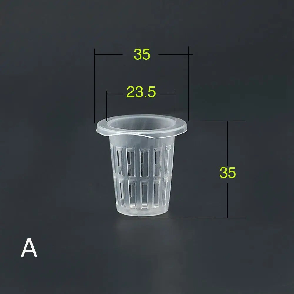 50Pcs Hydroponic Colonization Mesh Pot Net Cup Basket Hydroponic Aeroponic Planting Grow Clone Nursery Plant Soilless