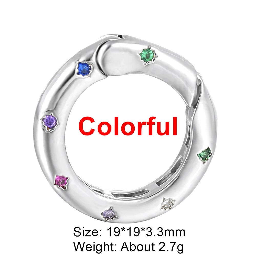 Juya Handmade Creative 18K Gold Plated Brass Screw Locks Carabiner Clasps Accessories For DIY Mesh Chains Pendant Jewelry Making