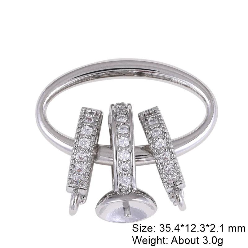 Juya DIY Pendant Carabiner Screw Lock Clasps Supplies For Handmade Women Men Punk Charms Mesh Chains Jewelry Making Accessories