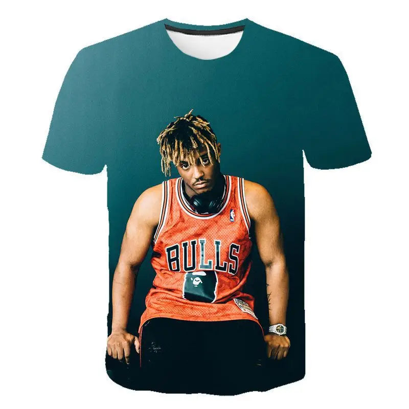 Rapper Juice Wrld 999 Short T Shirt Men's Women's Letter Printed Tshirts Y2k Casual Fashion Sportswear Summer Clothing