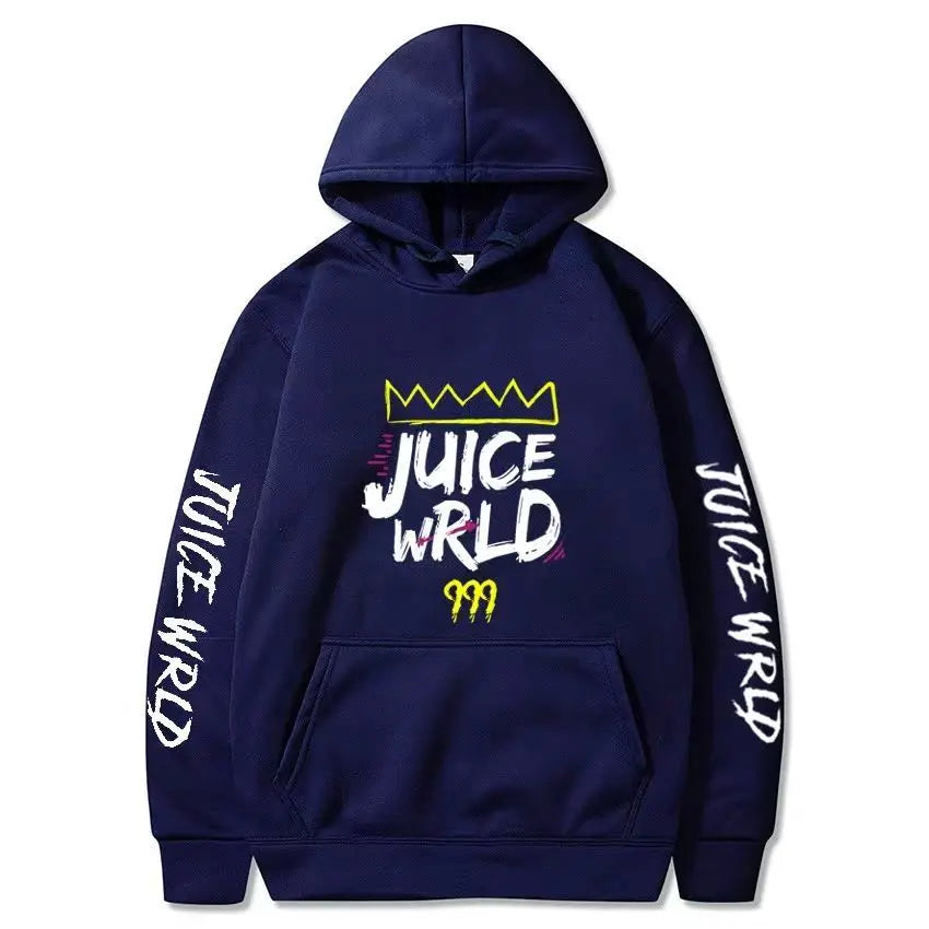 Rapper Juice Wrld 999 Letter Printed Hoodie Y2k Women's Casual Fashion Sportswear Autumn/Winter Hoodie Men's Women's Clothing