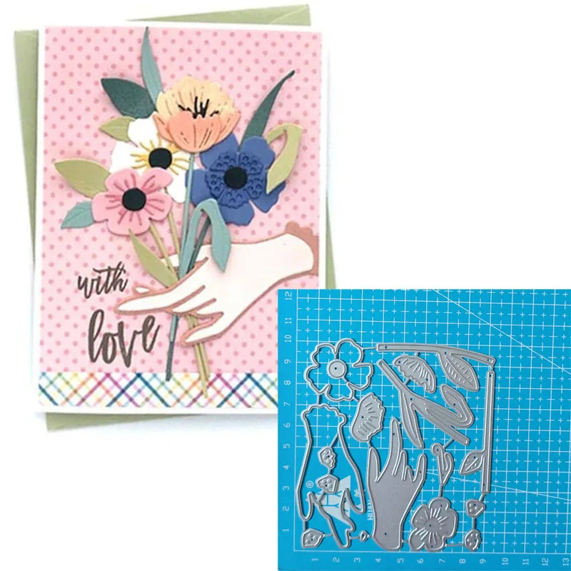 Flowers Trees Metal Cutting Dies Stencils For DIY Scrapbooking Decorative Embossing Handcraft Template