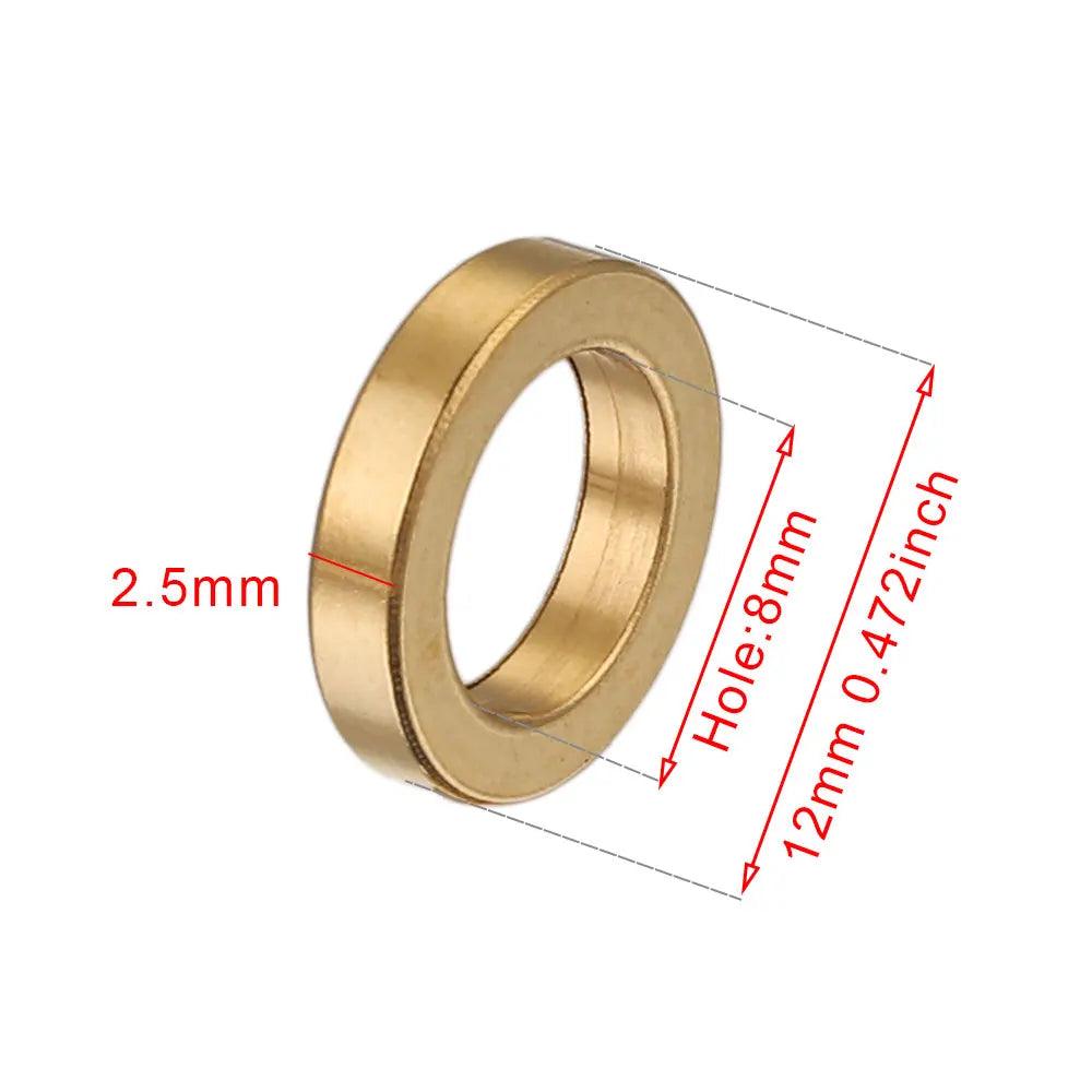 10pcs Stainless Steel Flat Round Spacers Bead Disc Big Hole Loose Beads for DIY Bracelet Necklace Craft Jewelry Making Supplies