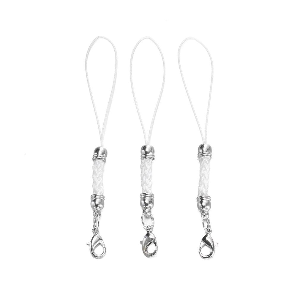 10/20pcs Keychain Rope with Lobster Clasp Jump Rings Lanyard Lariat Strap Cord For DIY Keyring Pendant Jewelry Making Supplies
