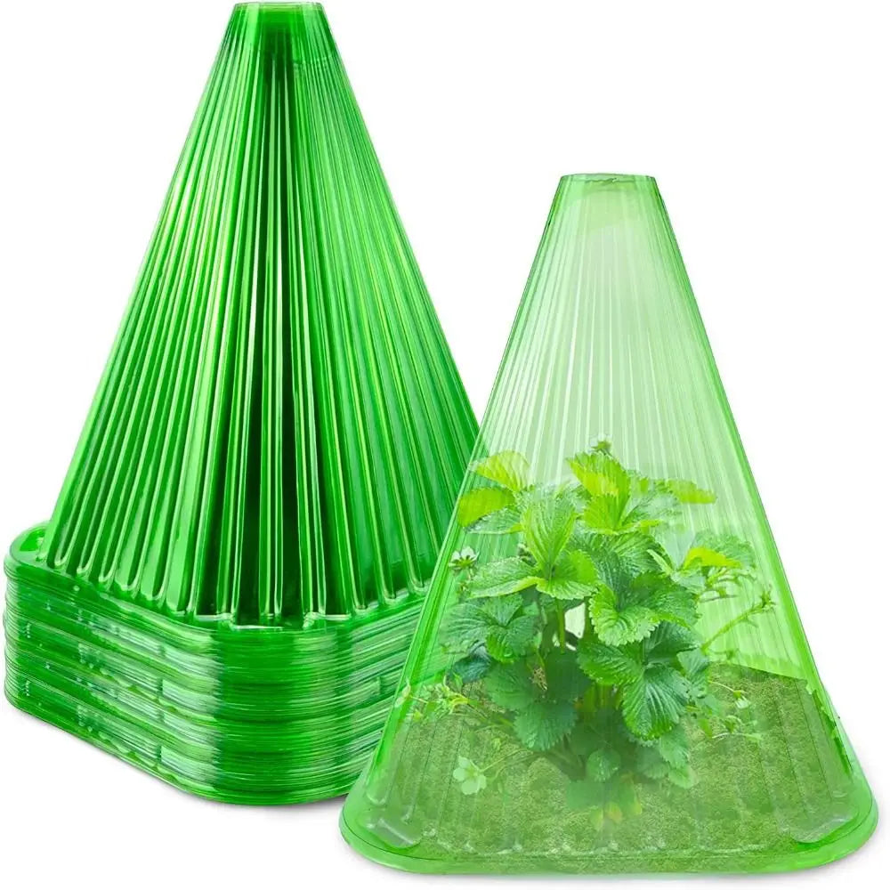 10PCS Reusable Plant Cloche Plant hat for Protection Against Birds Frost and Snail Damage Protection Hood Hats