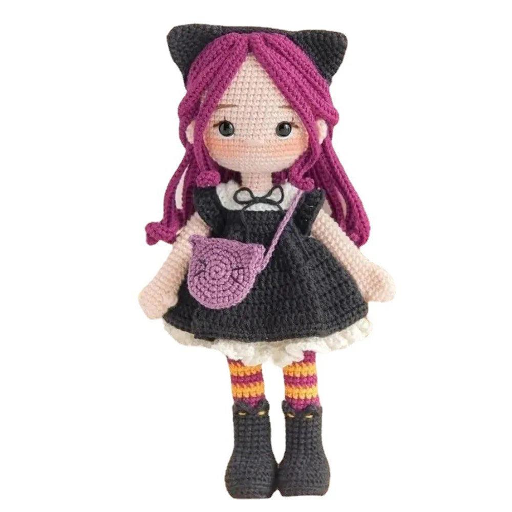 DIY Gril Crochet Kit Doll Knitting amigurumi Crocheting Animal kits Christmas cat dog rabbit toy bird insect handmade