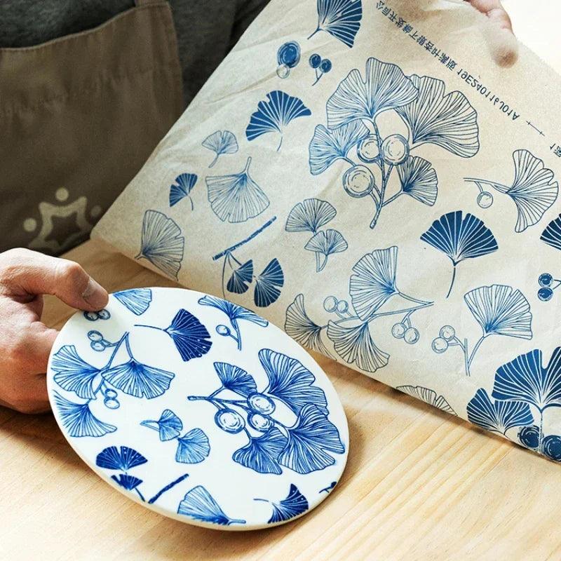 2024 New Pottery Ceramic Clay Transfer Paper Underglaze Flower Paper High Temperature Jingdezhen Traditional Decal Coloring Tool