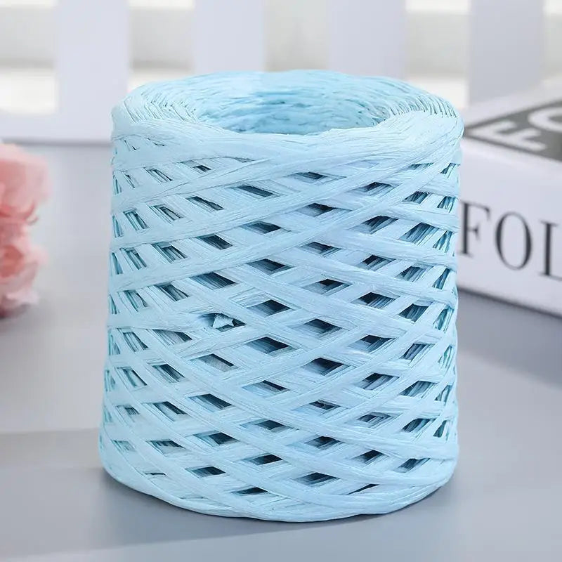 Natural Raffia Straw Yarn For Knitting Crochet Sunhat Bag
