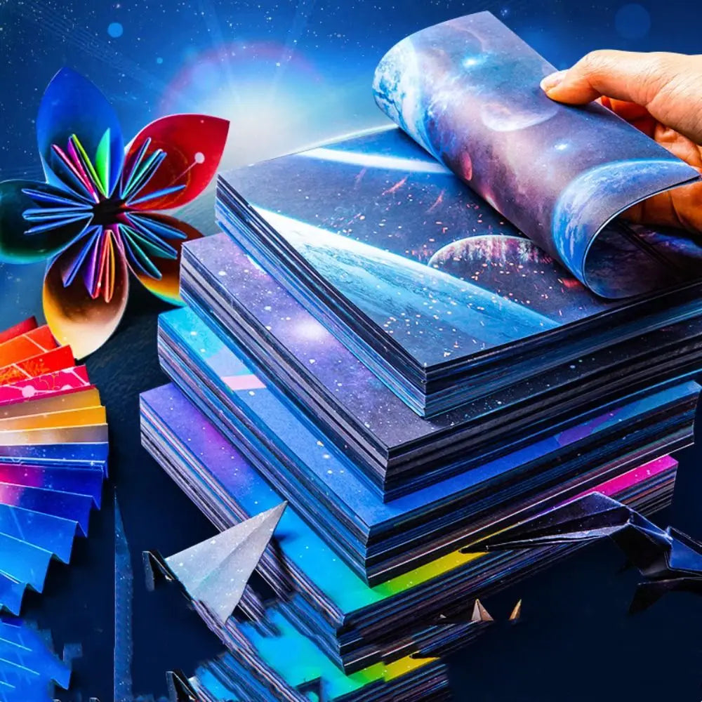 50Sheets Creative Square Star Sky Constellations Origami Paper Kid DIY Double-sided Coloring Fold Craft Paper Art Material Gift