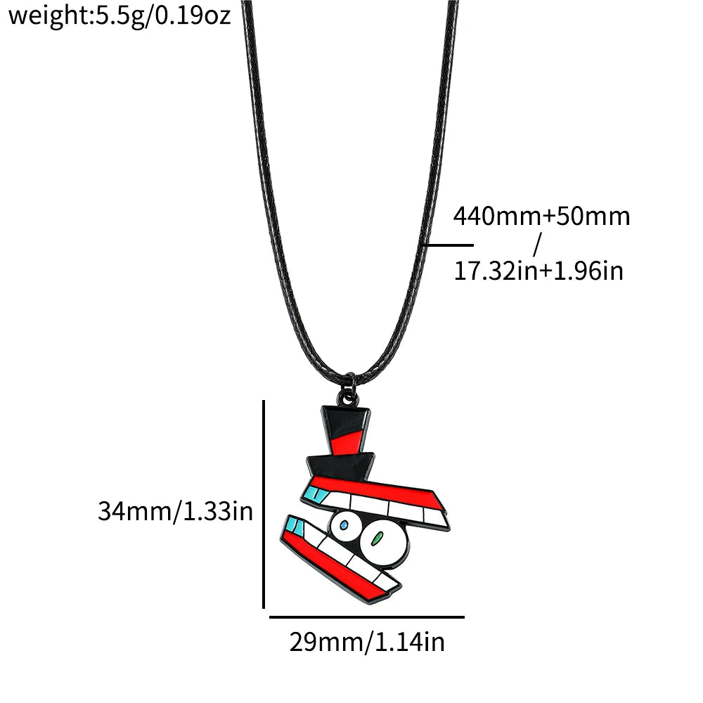Creative Anime The Amazing Digital Circus Figure Pendant Necklaces for Women Men Kids Fans Collection Cosplay Accessories Gifts