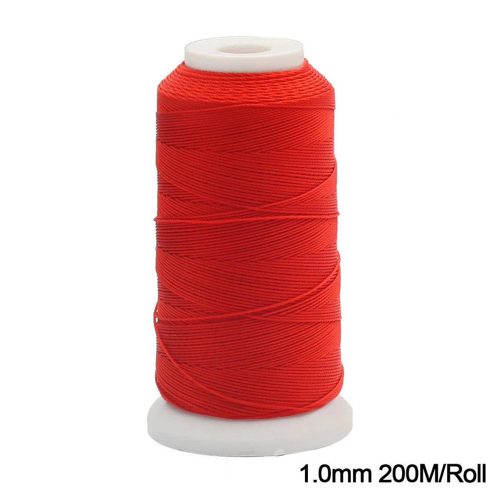 Red Nylon Cord Beading Thread Chinese Knot Macrame Cord Bracelet Braided Rope String For Jewelry Making DIY Craft Tassel Necklac