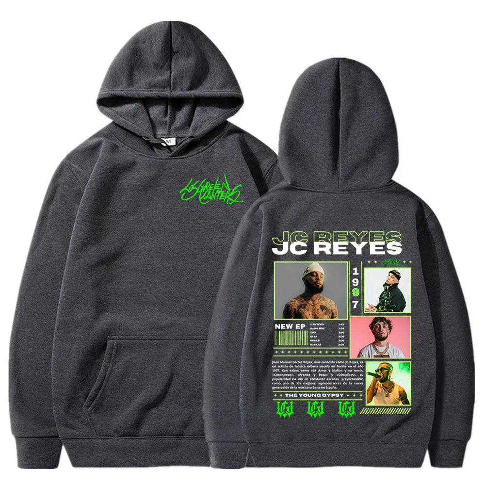 Rapper Jc Reyes Album Tour 2025 Graphic Hoodies Men Women Harajuku Hip Hop Fashion Hooded Sweatshirts Hoodie Casual Pullovers