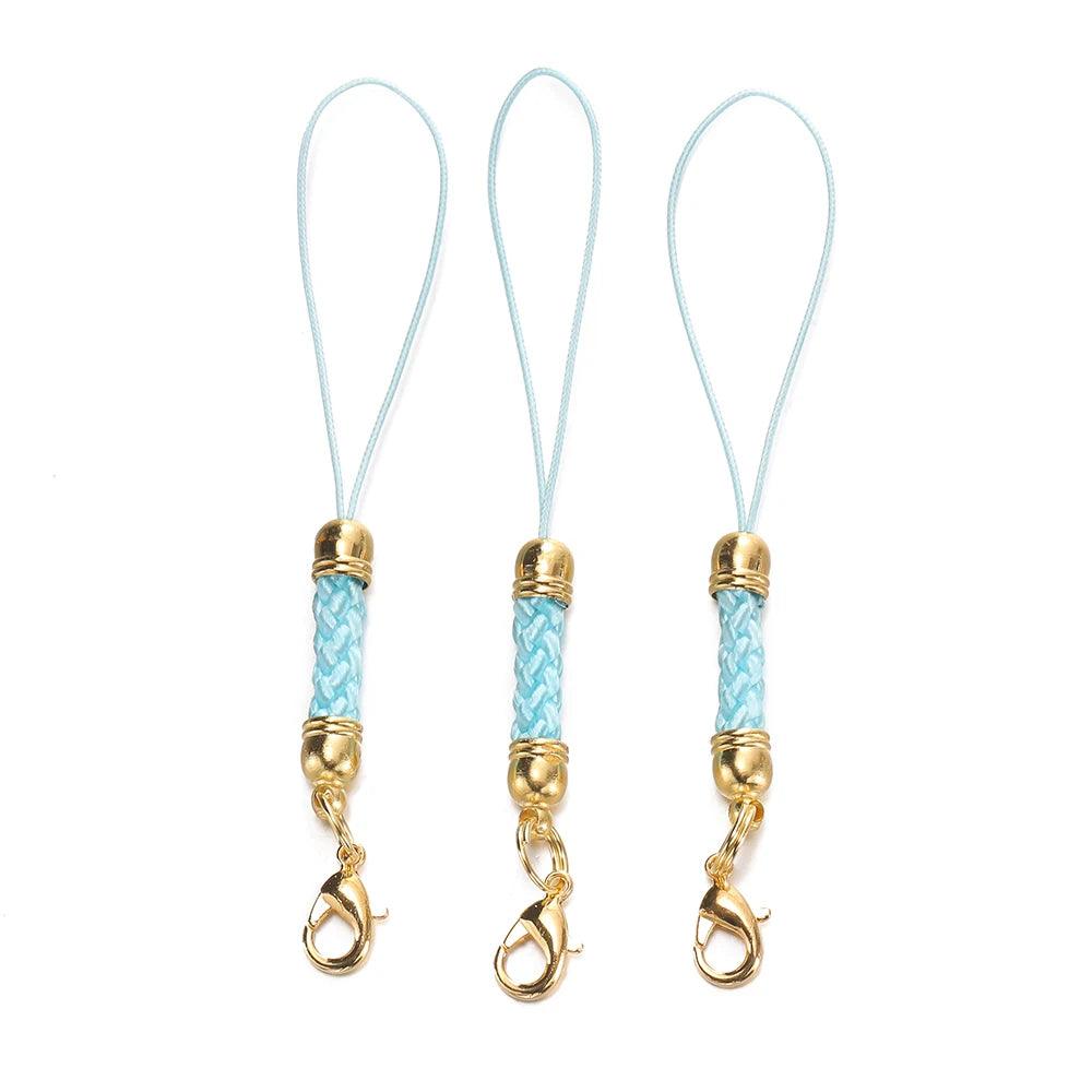 10/20pcs Keychain Rope with Lobster Clasp Jump Rings Lanyard Lariat Strap Cord For DIY Keyring Pendant Jewelry Making Supplies
