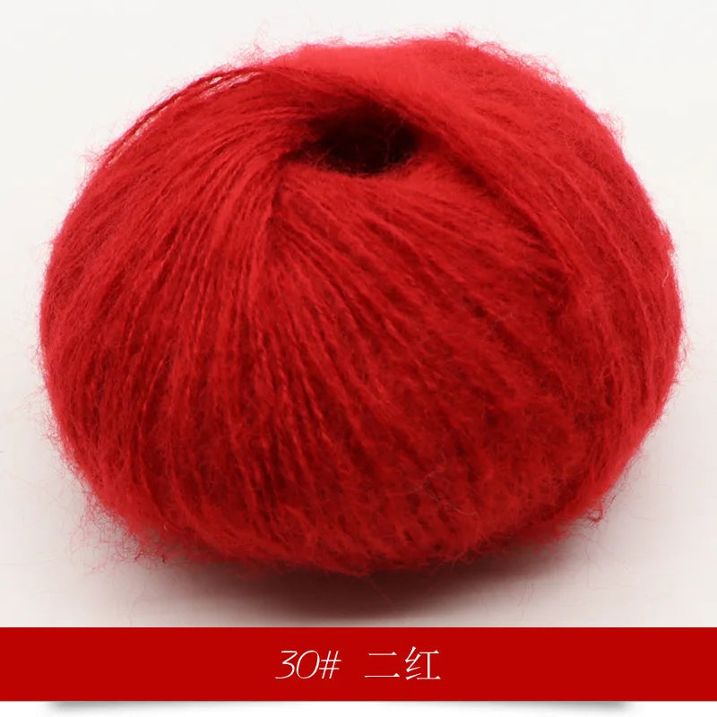 Mohair Yarn 25g Soft Knit Wool For Scarves And Sweaters