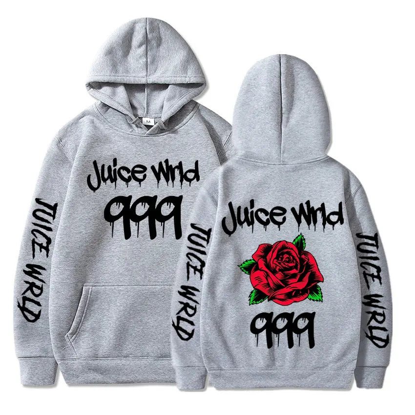 Juice WRLD Hoodies Men Women Hooded Sweatshirts Fashion Hip Hop Casual Pullovers Autumn Boys Girls Black Streetwear Juicewrld