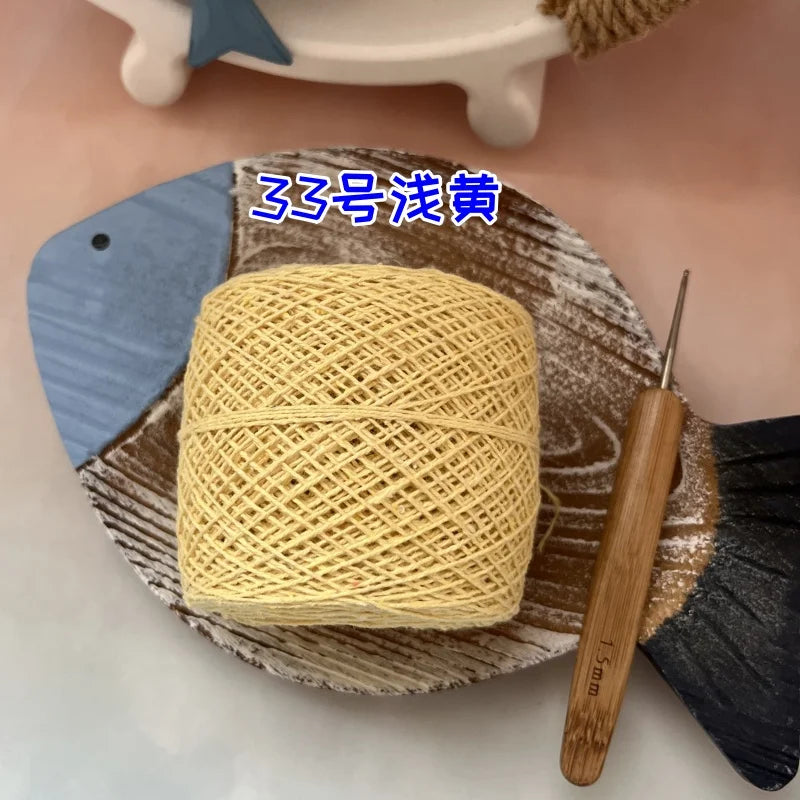 100g 100% Cotton Crocheting Lace Yarn for Hand Knitting and Amigurumi Projects