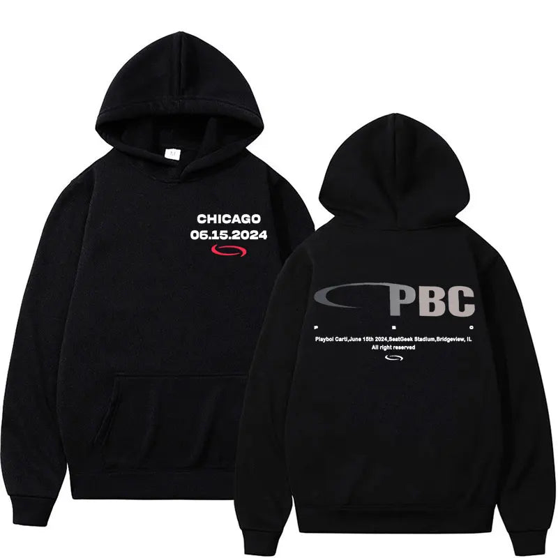 Playboi Carti PBC Opium Label Logo Print Hoodies Men Women Harajuku Y2k Hip Hop Sweatshirt Fashion Casual Fleece Pullover Hoodie