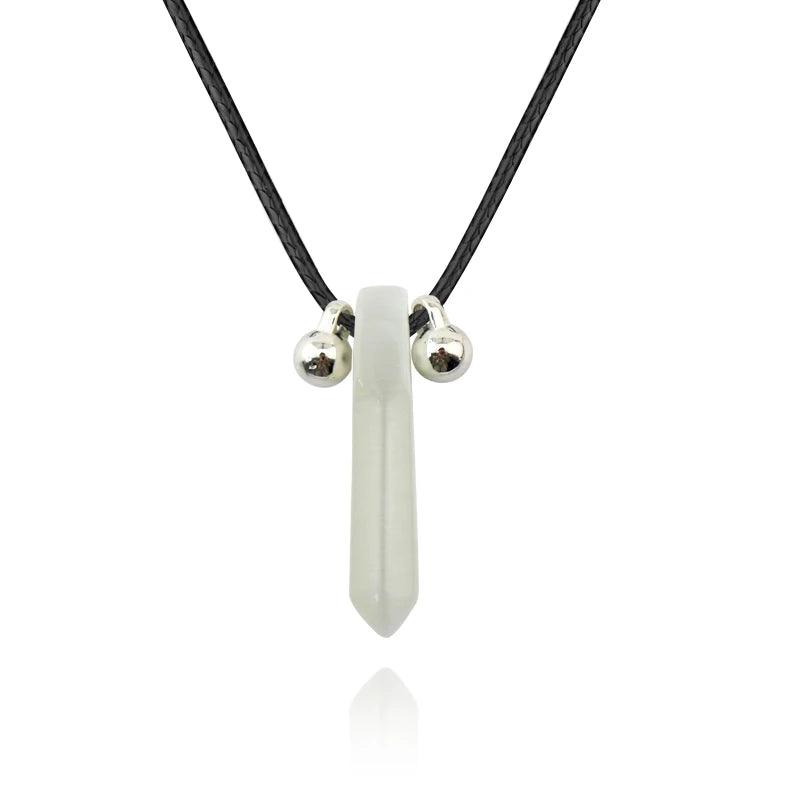 Hokage Tsunade Gemstone Nature Jade Pendant Uzumaki Charms Necklace Halskette Anime Cosplay Prop Jewelry Adornment