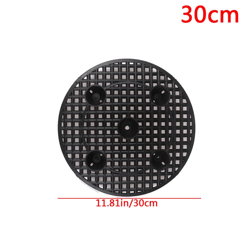 1Pc 20/30/40cm Mesh Breathable Root Control Planter Base Tray Booster To Prevent Rot And Damage To Planters On Patio Decks