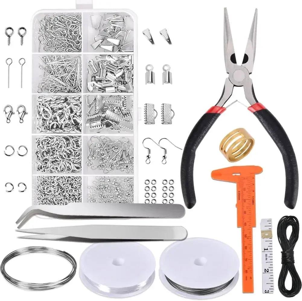 Jewelry Making Supplies Kit,Jewelry Repair Tool with Accessories Jewelry Pliers Jewelry Findings and Beading Wires for Adults