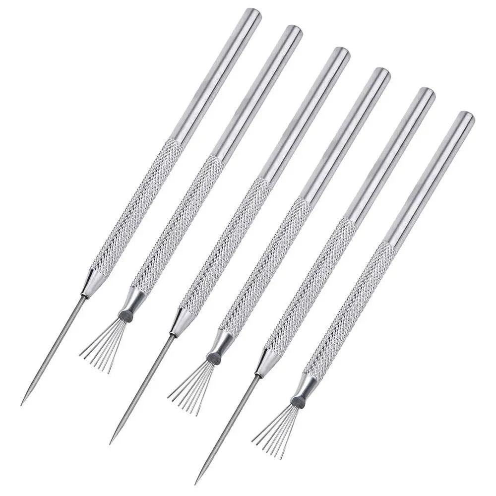 1Pcs 7 Pin Feather Wire Texture Ceramics Tools Polymer Clay Sculpting Needle Modeling Tool DIY Pottery Brush Tools Accessories