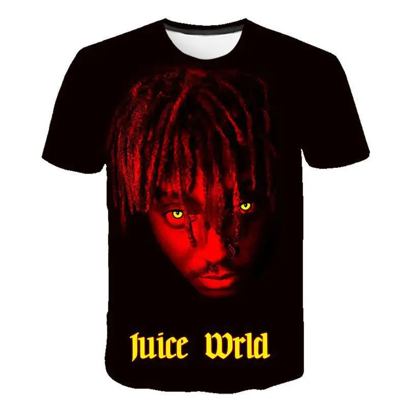 Rapper Juice Wrld 999 Short T Shirt Men's Women's Letter Printed Tshirts Y2k Casual Fashion Sportswear Summer Clothing