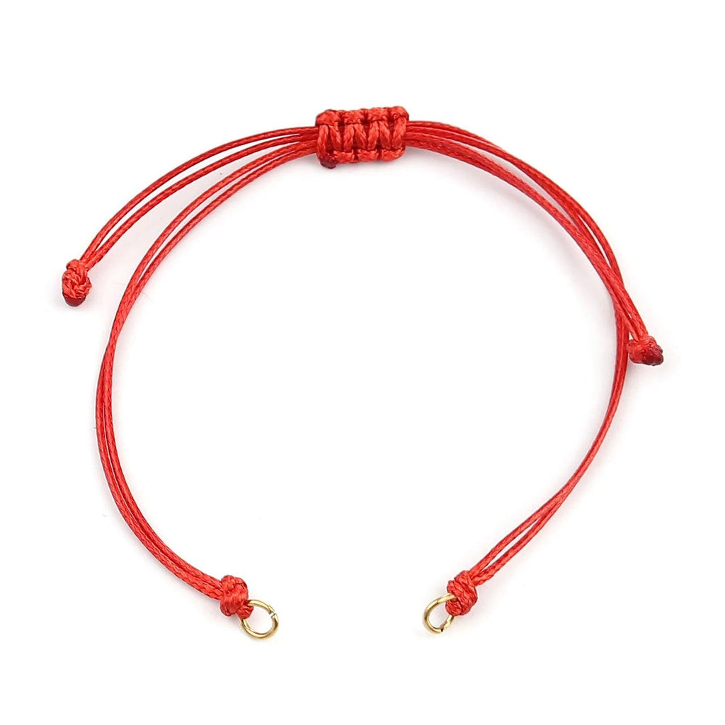 Wax Thread Braided Handmade Bracelets Adjustable Woven Bracelet For DIY Jewelry Gift Accessories Findings Making,5 PCs