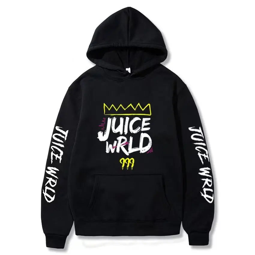 Rapper Juice Wrld 999 Letter Printed Hoodie Y2k Women's Casual Fashion Sportswear Autumn/Winter Hoodie Men's Women's Clothing