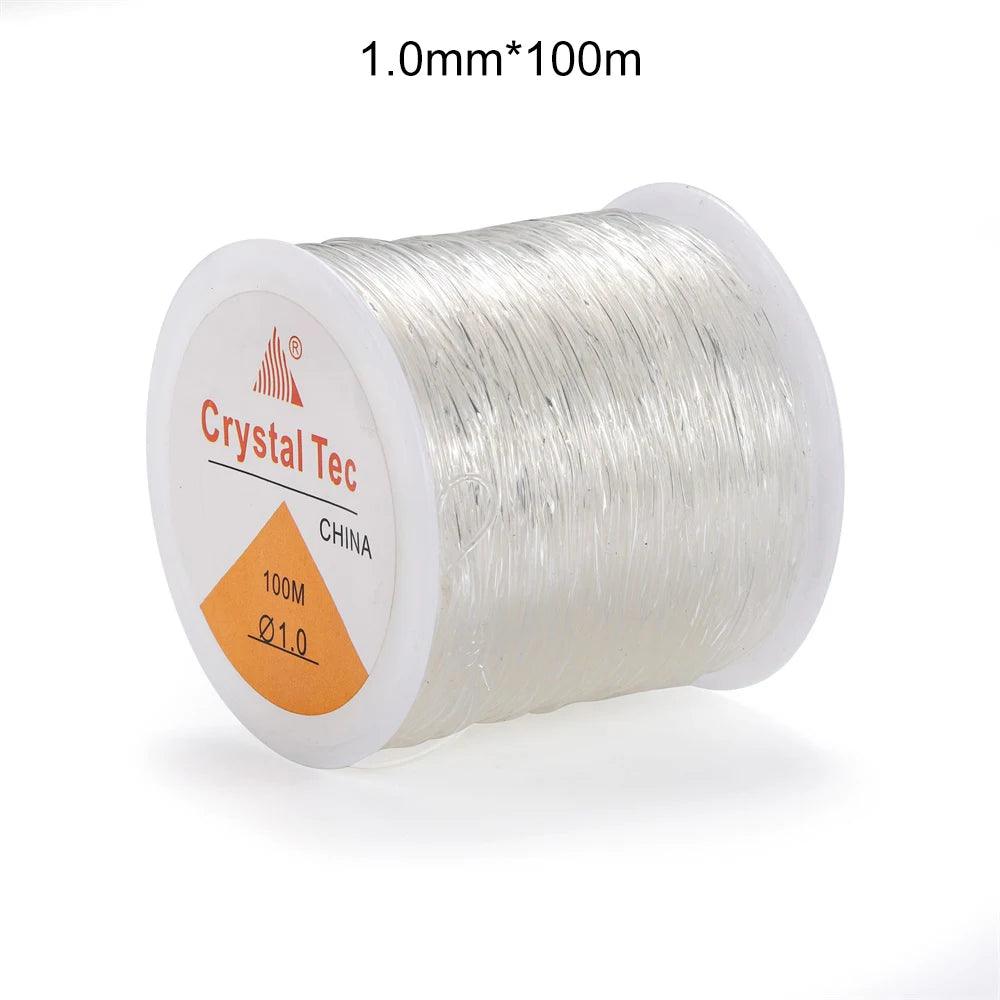 0.5-1.0mm Elastic Cord Beading Thread Stretch String Fibre Crafting Line For Jewelry Making DIY Seed Beads Pony Beads Bracelets