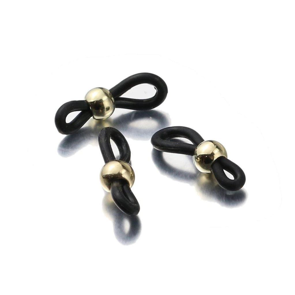 20pcs Eyeglass Chain Ends Adjustable Spring Rubber Ends Connectors for Eye Glasses Holder Necklace Chain DIY Jewelry Making