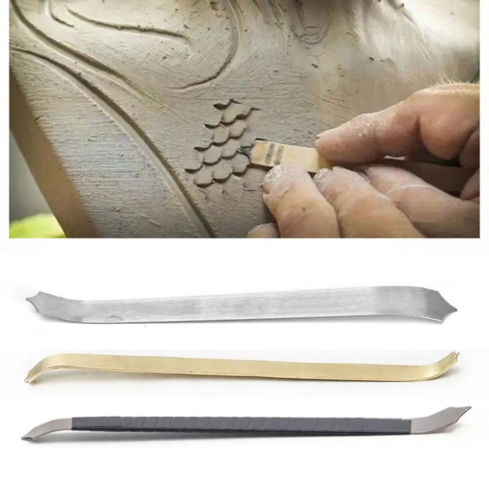 Fish Scale Creative Modeling Blade Professional Pottery Hand Kneading Carving Roof Dragon Scale Texture Making Tool