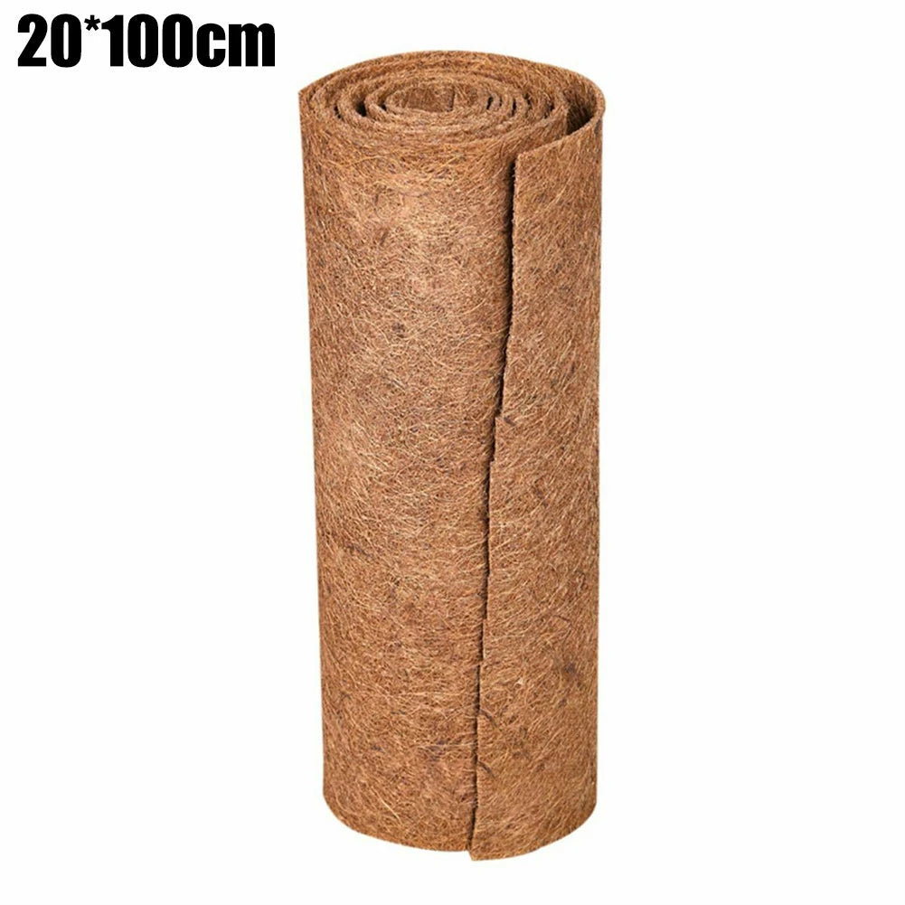 Coconut Palm Mat For Using With Hanging Baskets, Vases, Terrariums Cuttable Floor Mat Natural Coco Liner Sheet 20/25x100cm